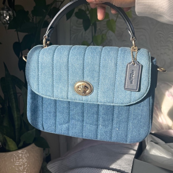 #Coach Blue Marley Top Handle - Picture 11 of 17